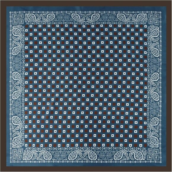 Mens Silk Feel Scarf 2 Pack, 27 Inch Neckerchief Ascot, Novelty Head Bandana Wra - Picture 2 of 6